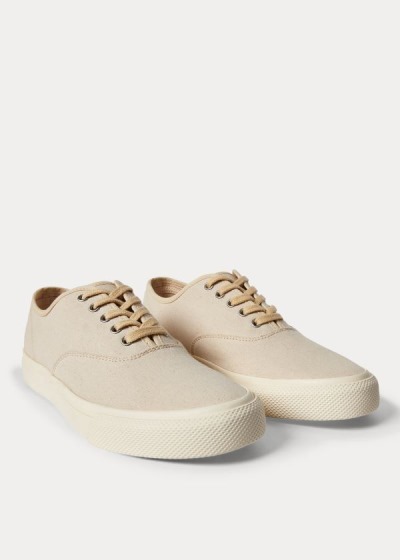 Zapatillas Ralph Lauren Hombre Beige - New Norfolk Canvas - AUXYM1905